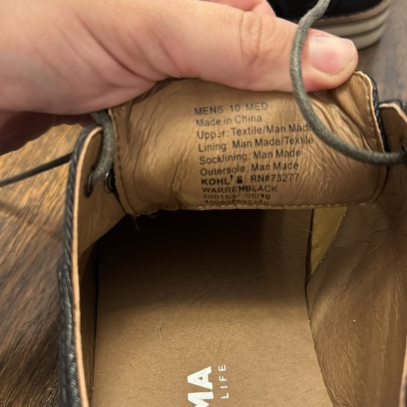 Warren Black Men’s Sonoma Shoes - Picture 7 of 7